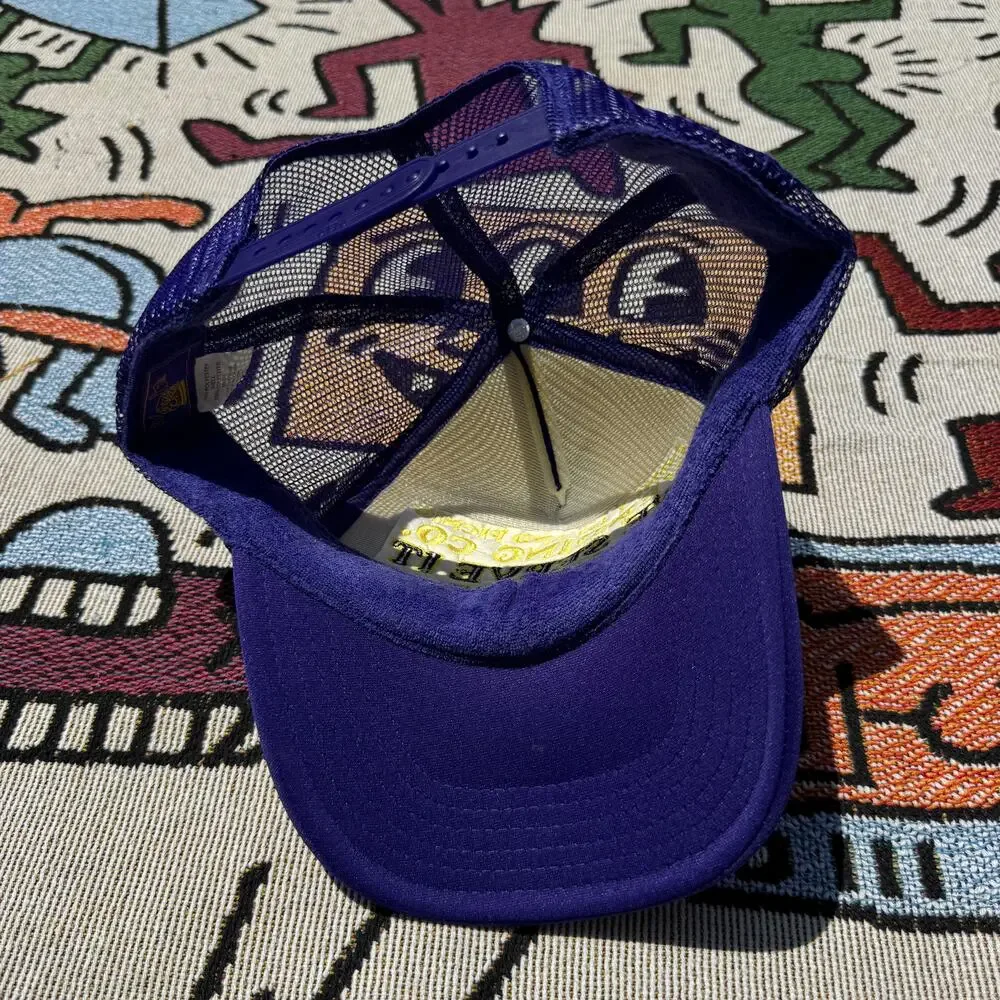 New with Tags Coney Island Picnic Trucker Hat Purple Embroidered Snapback Cap